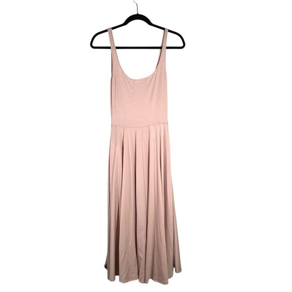 Reformation Rou Jersey Knit Midi Dress Blush Pink Sleeveless Ballet Casual Small - Picture 5 of 6